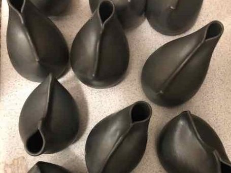 Vases Oiseaux en grès noir toutes tailles Vases Oiseaux en grès